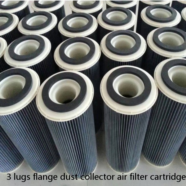 3 lugs flange dust collector air filter cartridge